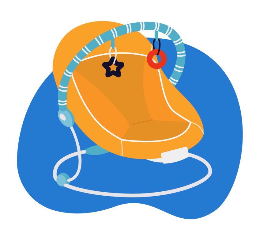 espreguiçadeira para bebé